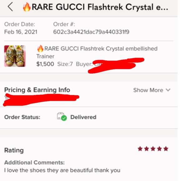 Rare๐ฅGucci FLASHTREK Crystal Embellished Sneakers - Picture 9 of 16